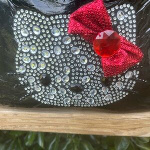 New with tags Hello Kitty Sanrio rhinestone bling pleather purse handbag